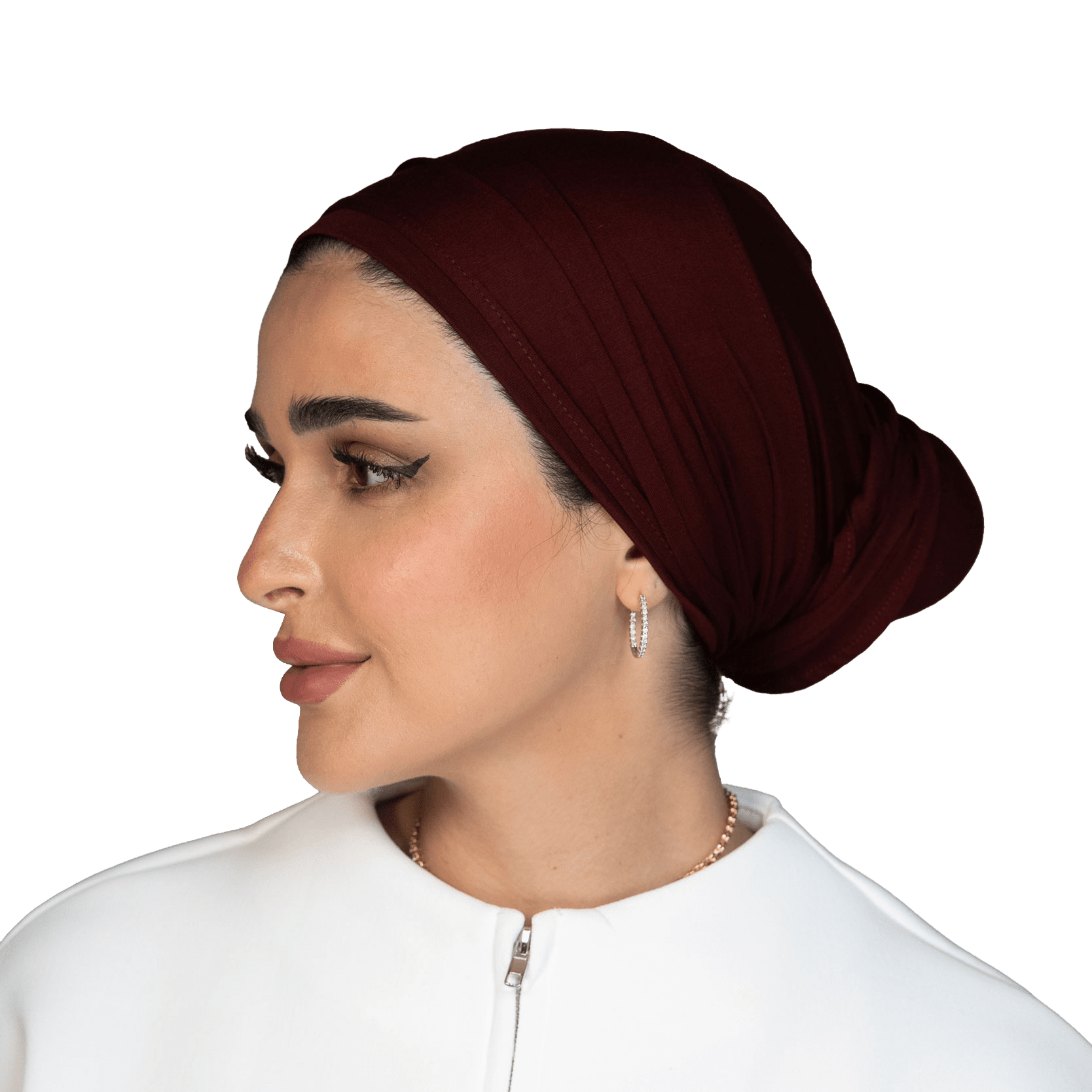 Signature Royal Burgundy Cotton Turban