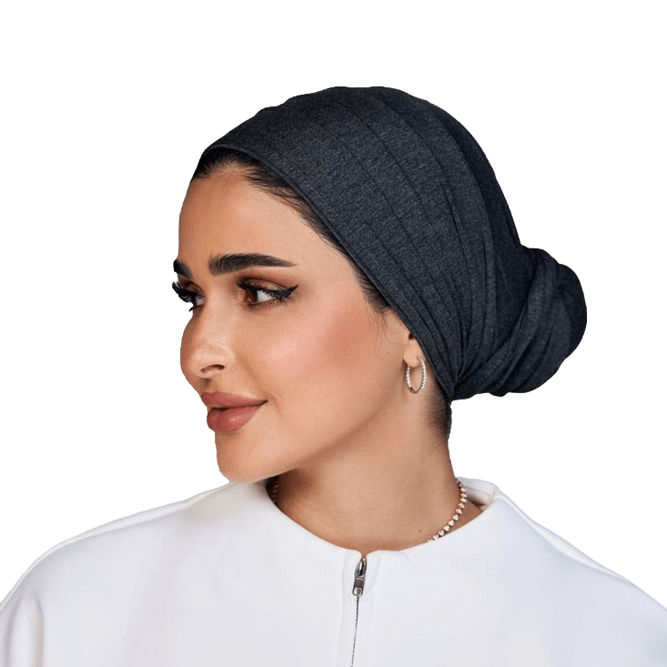 Signature Smoky Ash Cotton Turban