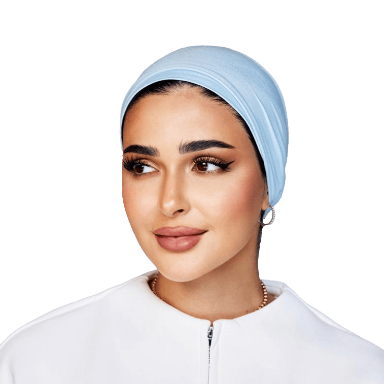 Signature Sky Blue Cotton Turban