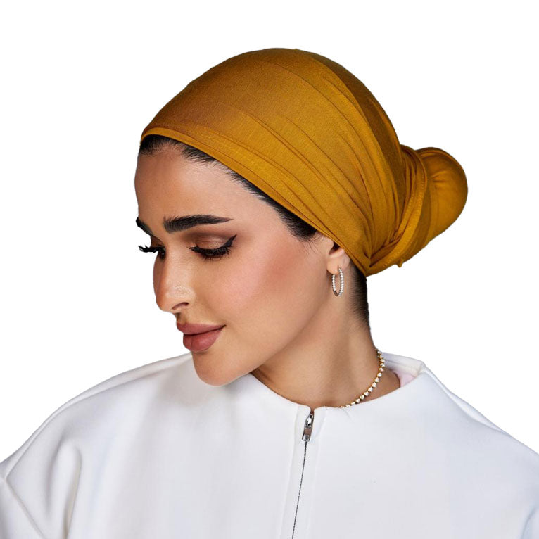 Signature Golden Mustard Cotton Turban