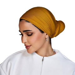 Signature Golden Mustard Cotton Turban
