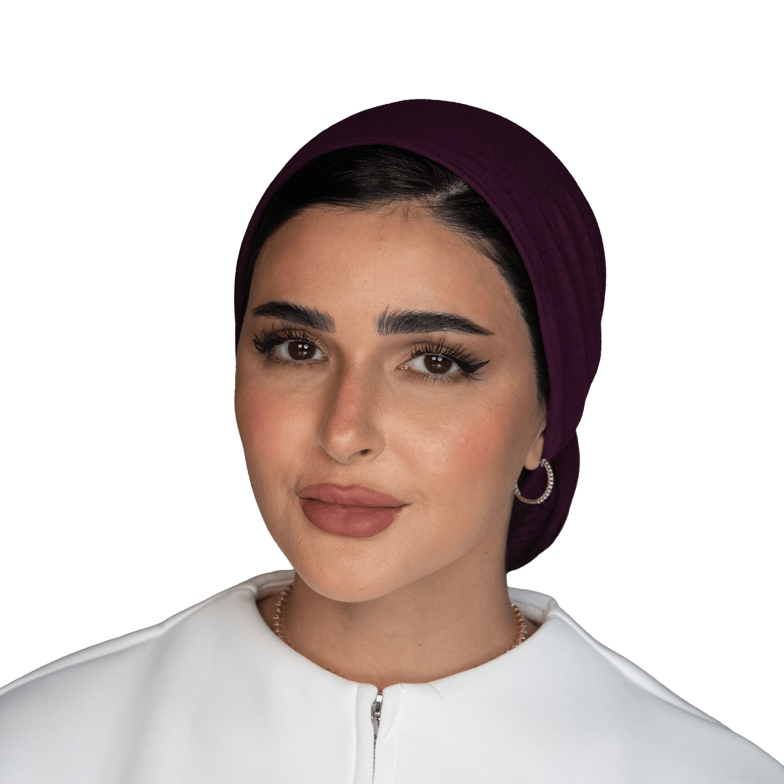 توربان لفّ بلون الأوركيد الداكن