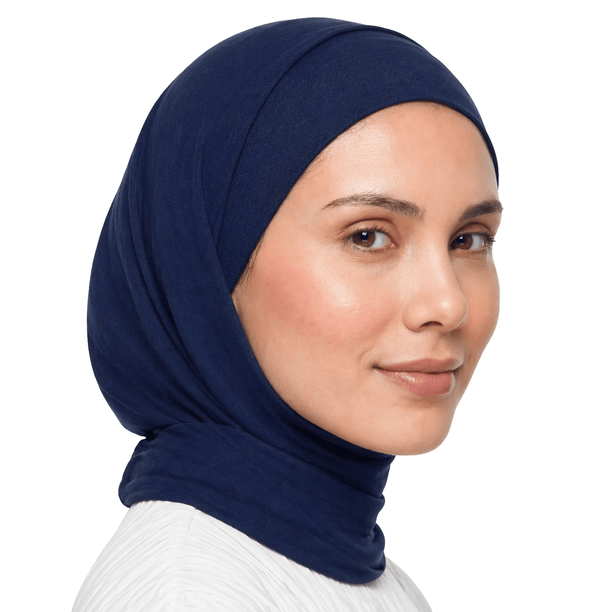 Navy Blue Cotton Scarf