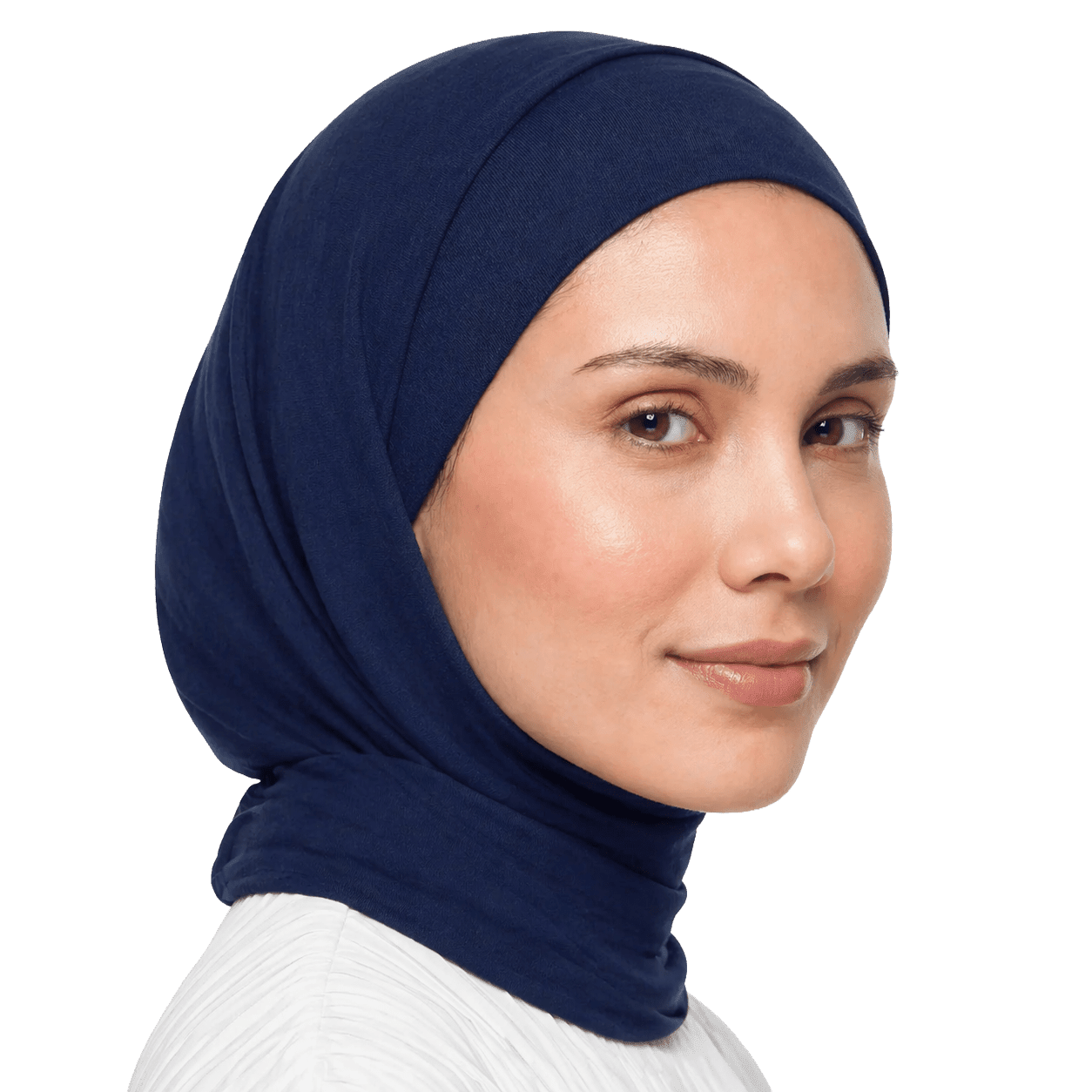 Navy Blue Cotton Scarf