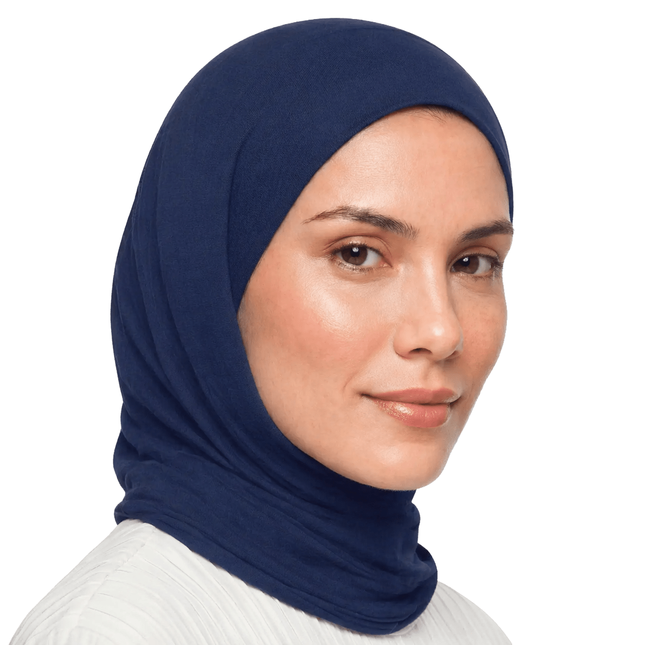 Navy Blue Cotton Scarf