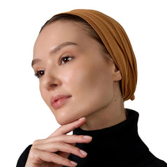 Signature Camel Brown Cotton Turban