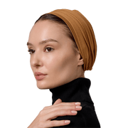 Signature Camel Brown Cotton Turban