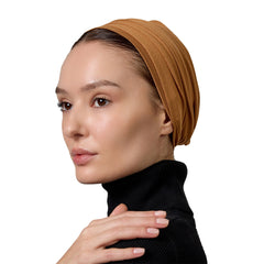 Signature Camel Brown Cotton Turban