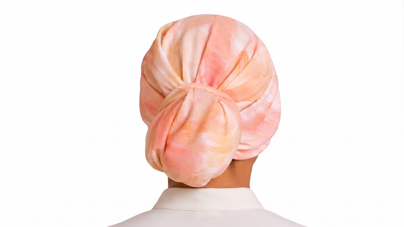 Chiffon Scarf – Blush Waves