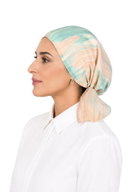 Chiffon Scarf – Mint Waves
