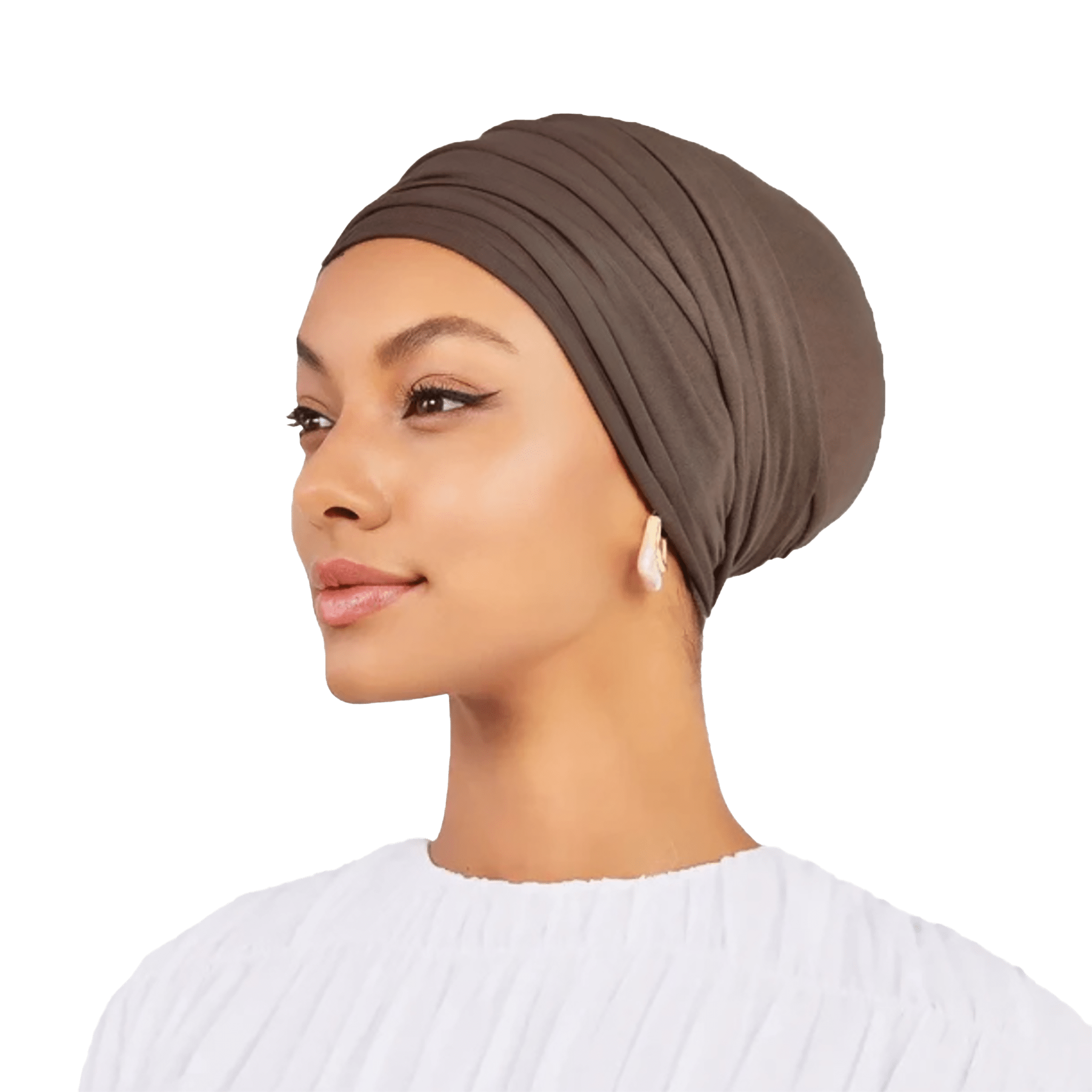 Signature Grey Beige Cotton Turban