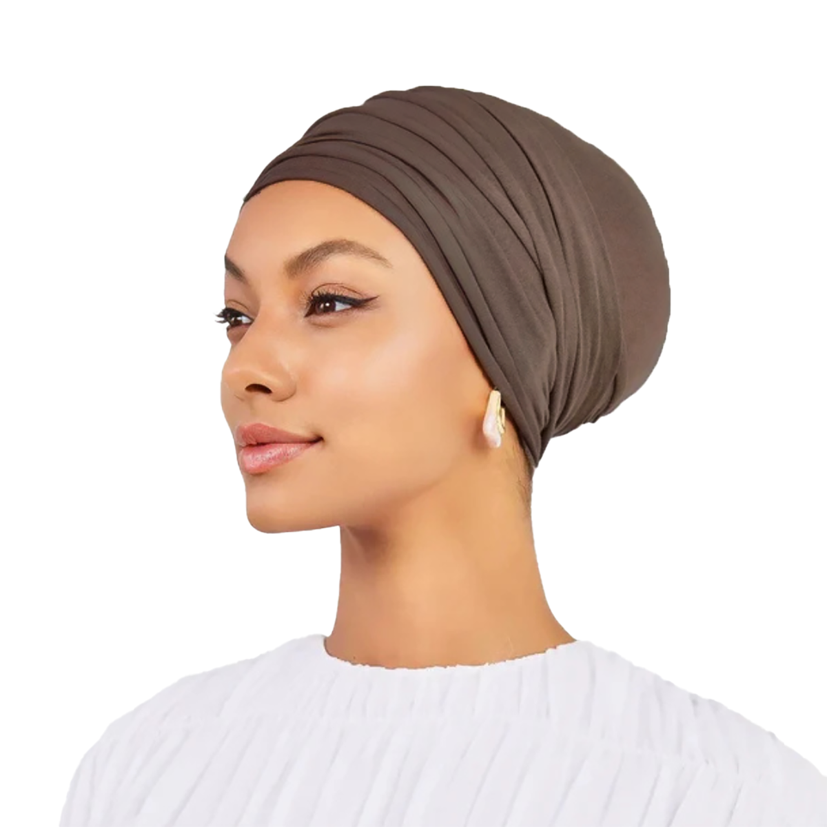 Signature Grey Beige Cotton Turban