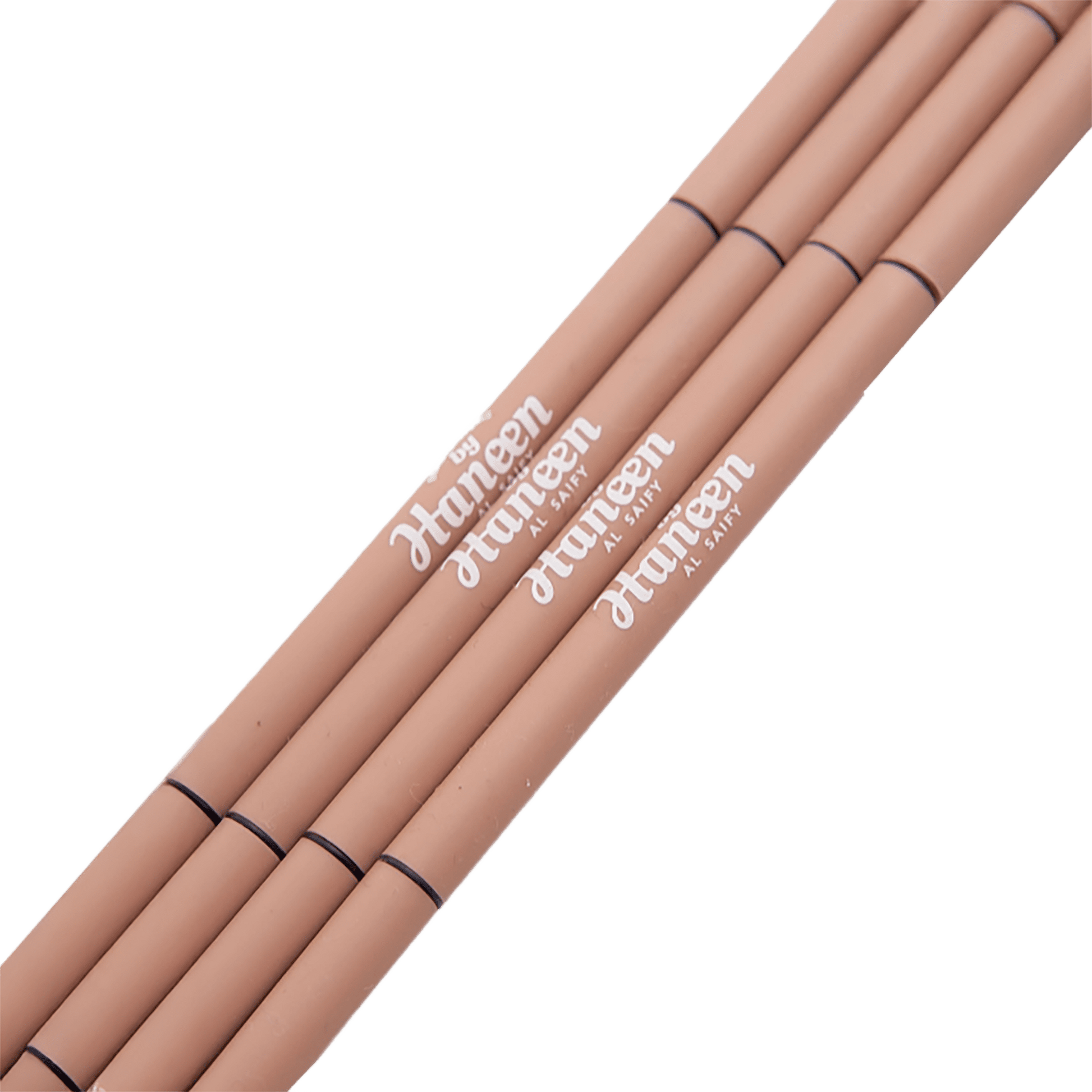 Set of Hunteen lip pencils on a white background