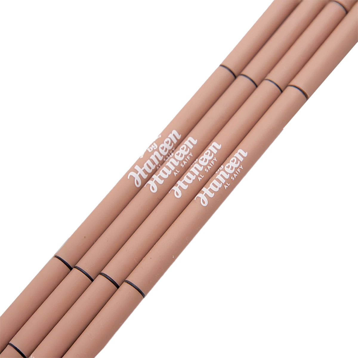 Set of Hunteen lip pencils on a white background