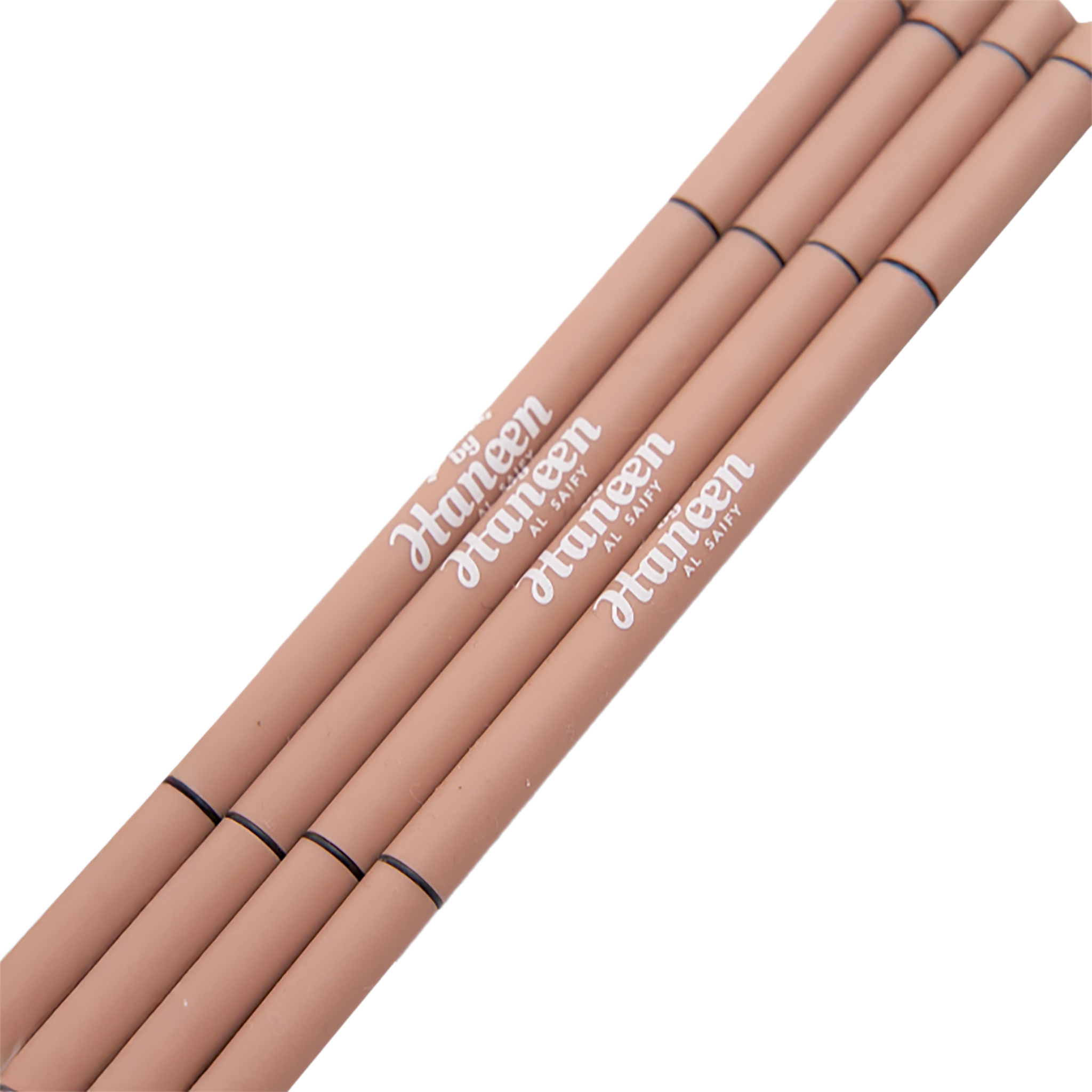 Set of Hunteen lip pencils on a white background