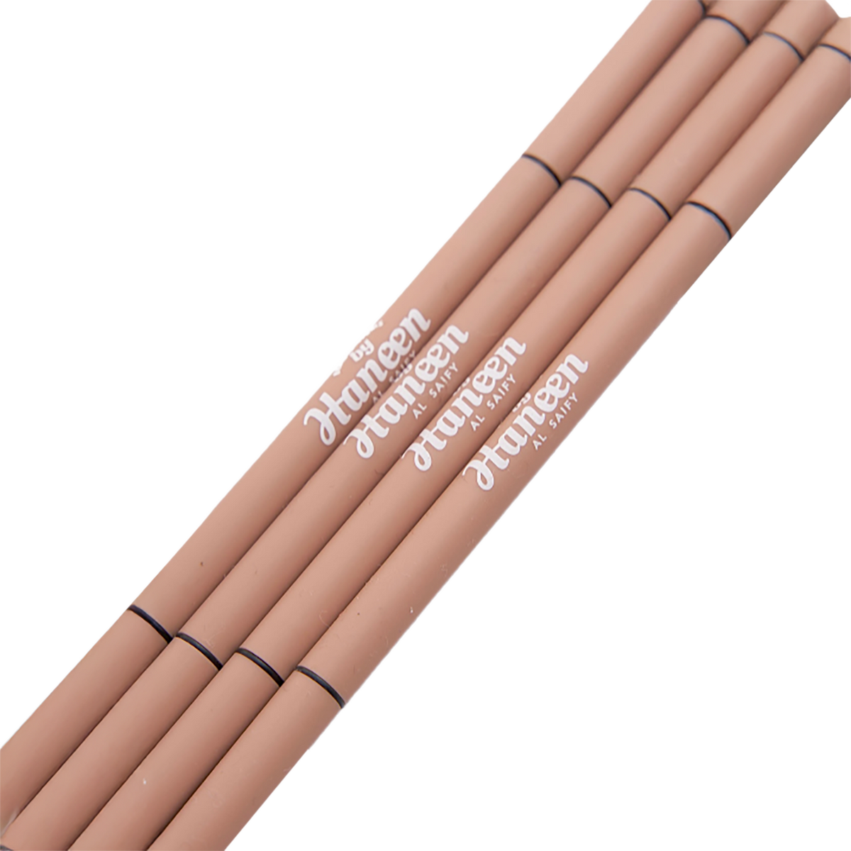 Set of Hunteen lip pencils on a white background