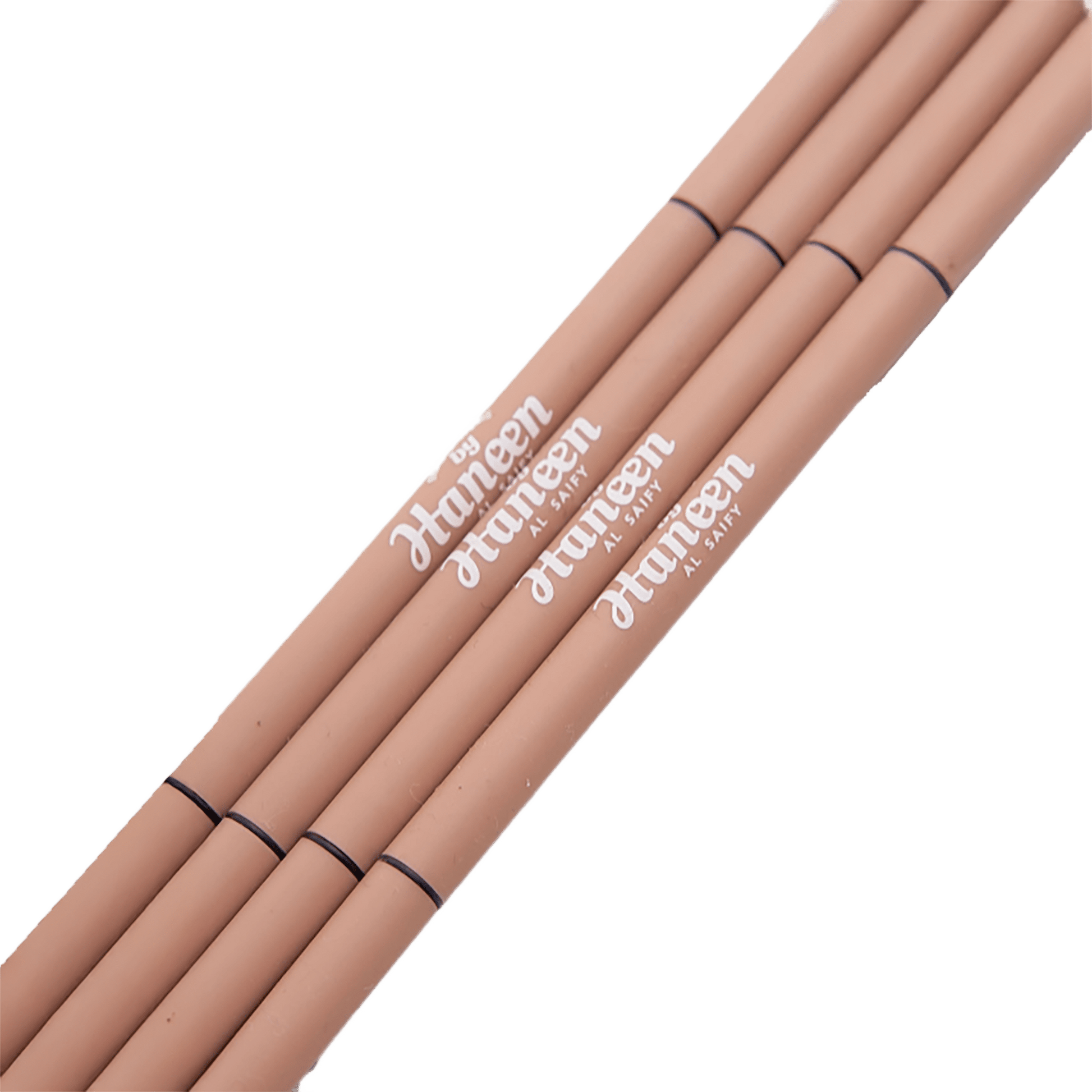 Three Hunteen lip pencils on a white background