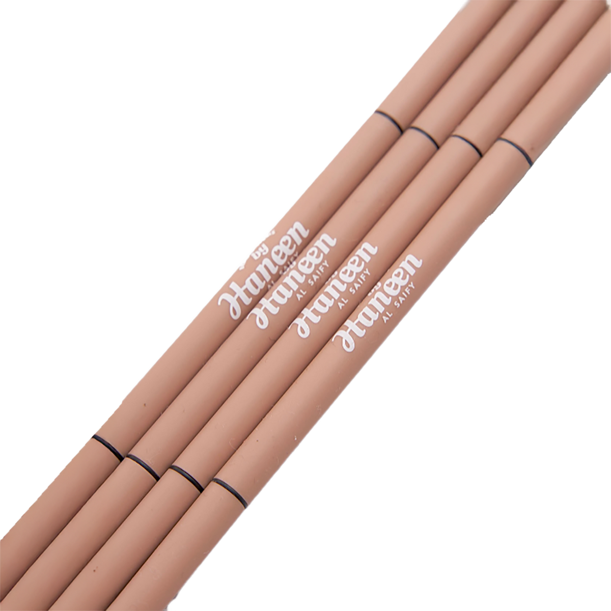 Three Hunteen lip pencils on a white background