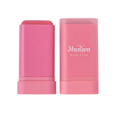 Pink blush stick with 'Haneen' branding on a white background
