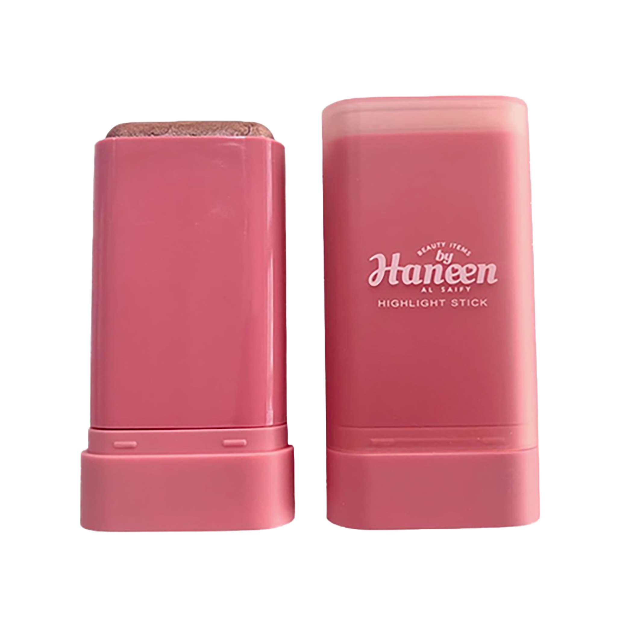 Pink highlight stick with 'Haneen' branding on a white background