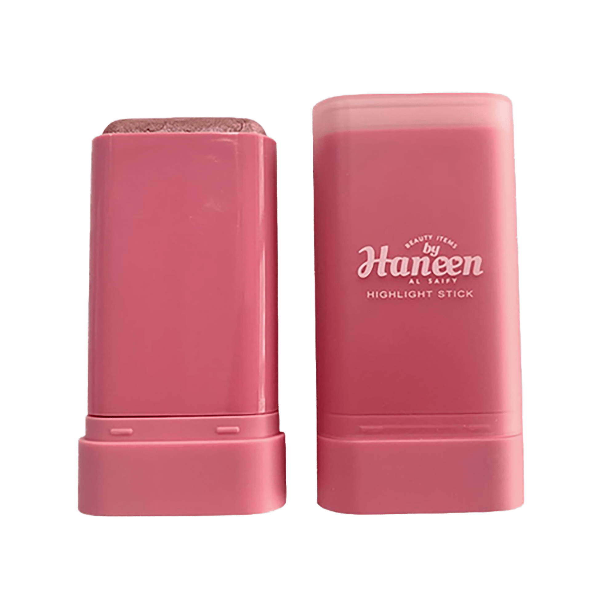 Pink highlight stick with 'Haneen' branding on a white background
