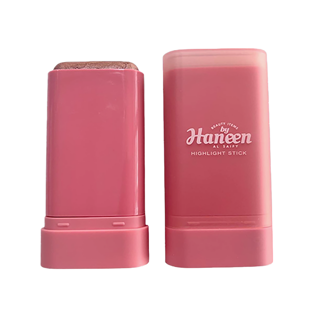 Pink highlight stick with 'Haneen' branding on a white background