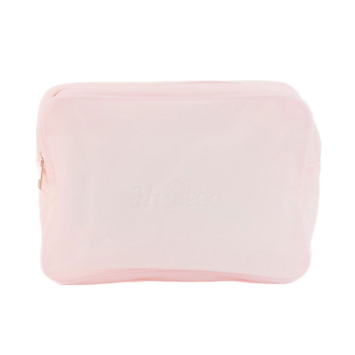 Pink pouch on a white background