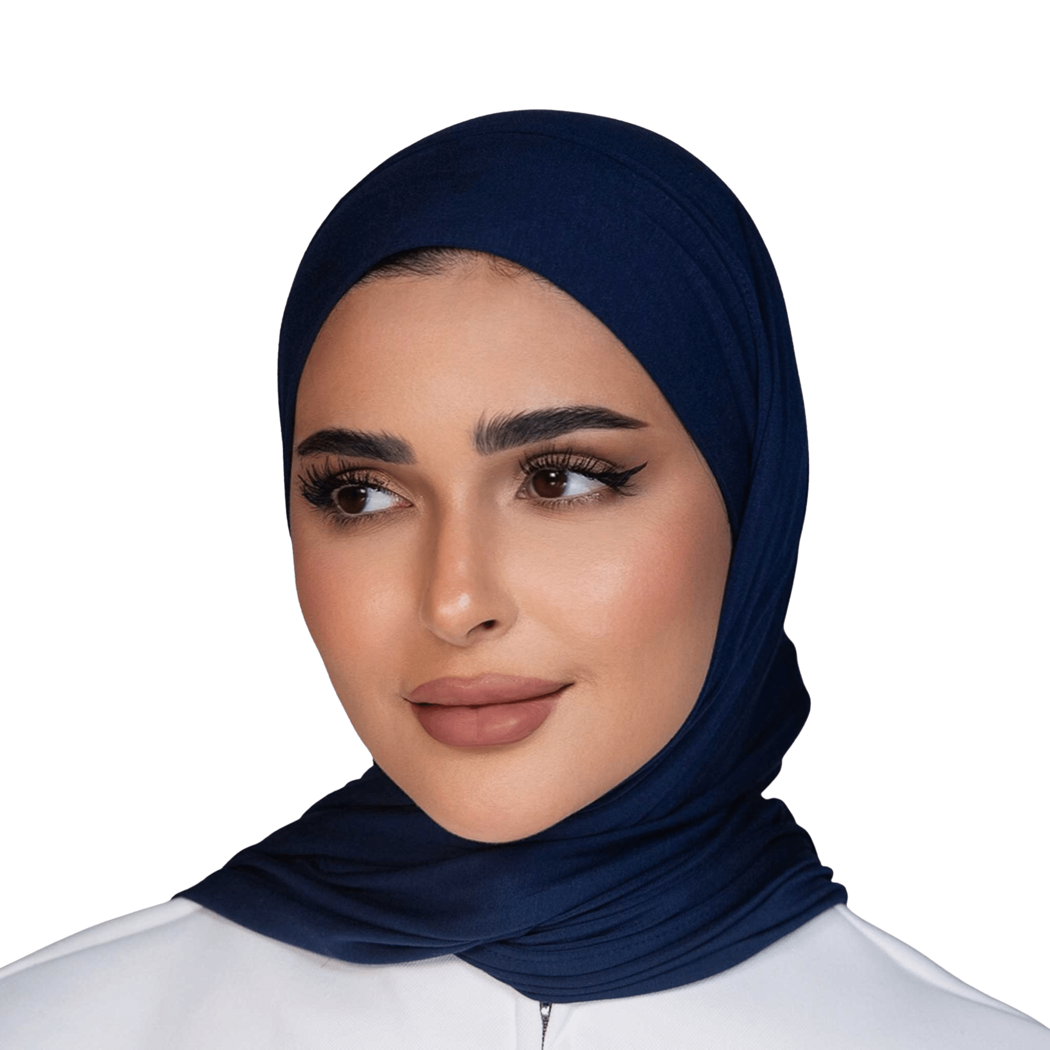 Navy Blue Cotton Scarf