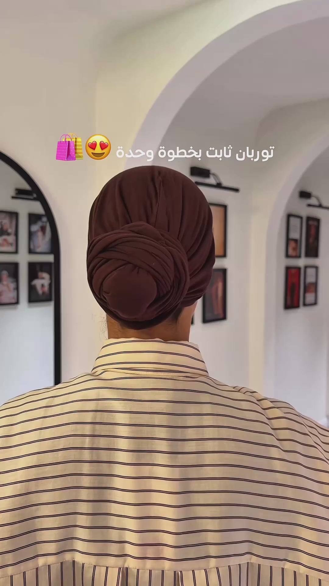 Load video: Wrap Black Turban